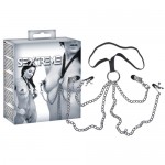 Sextreme Woman Chain Harness with collar strap